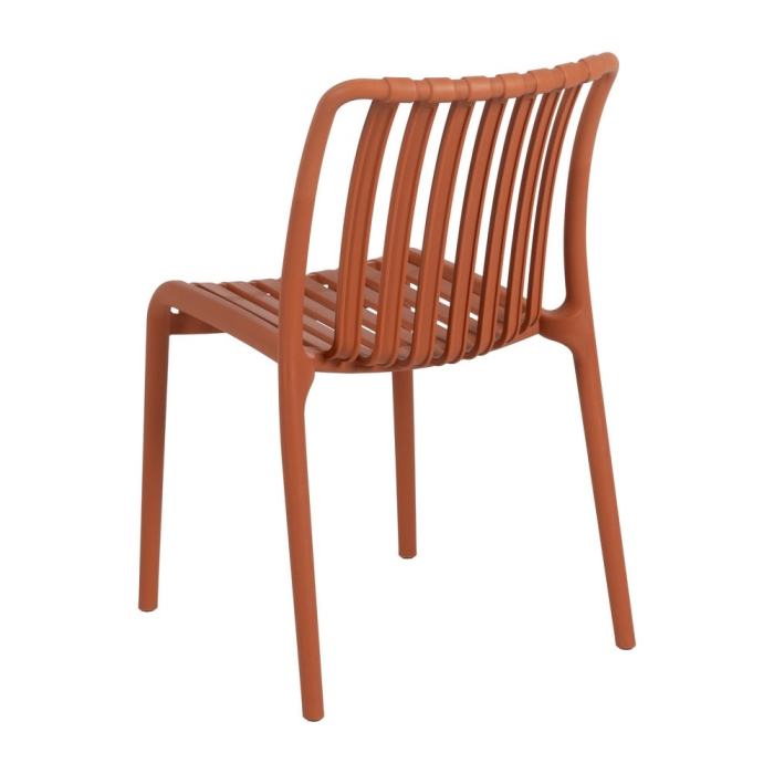 Scaun de exterior din polipropilenă teracotă  50 x 58 x 80 cm [6]