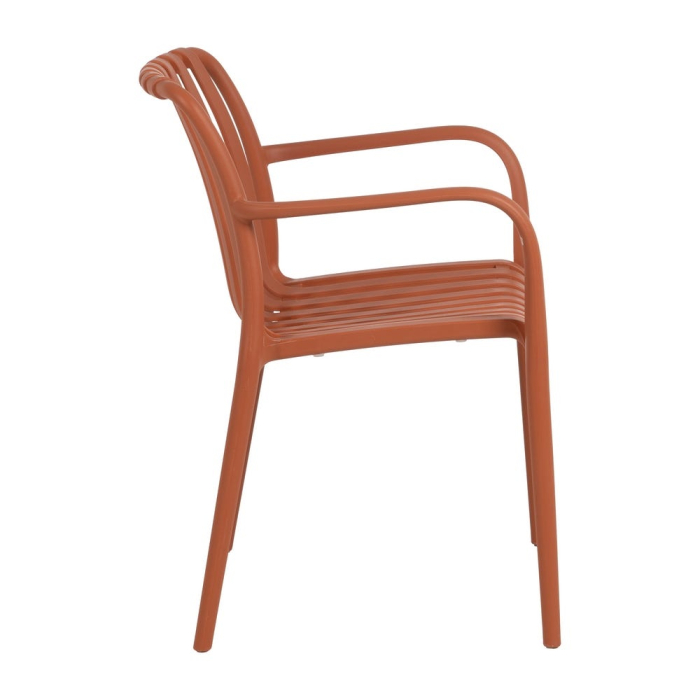 Scaun de exterior din polipropilenă teracotă 56 x 57 x 81 cm [5]
