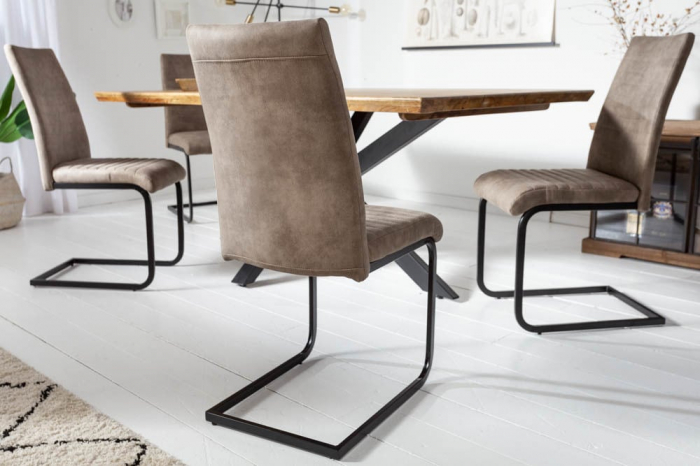Scaun dining Apartament cu tapiterie din microfibra [4]