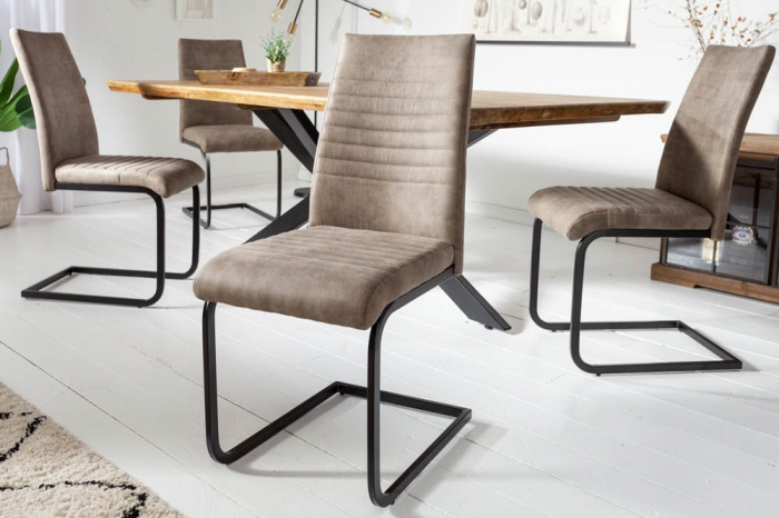 Scaun dining Apartament cu tapiterie din microfibra [3]