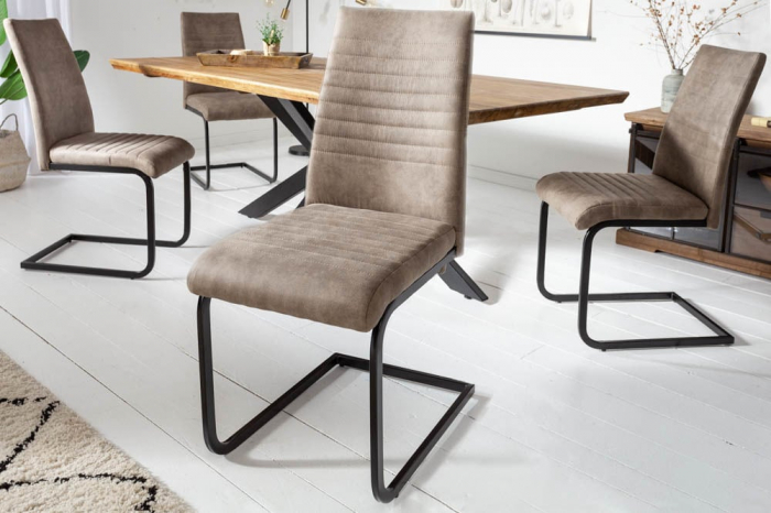 Scaun dining Apartament cu tapiterie din microfibra [2]