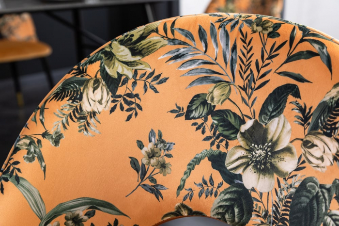 Set 2 scaune PRÊT-À-PORTER BOUTIQUE din catifea galben mustar [6]