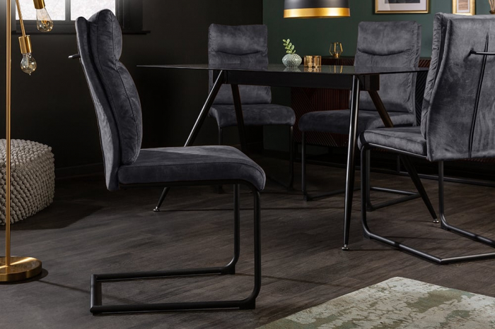 Scaun dining Comfort cu tapiterie din catifea [4]
