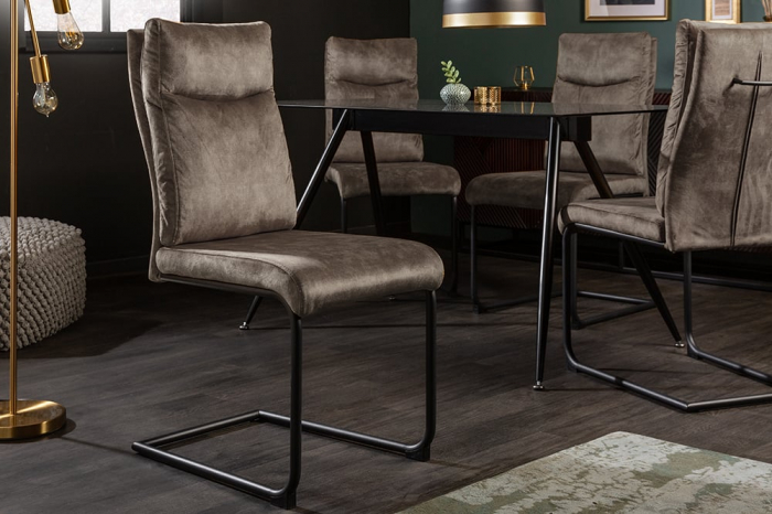 Scaun dining Comfort cu tapiterie din microfibra [5]