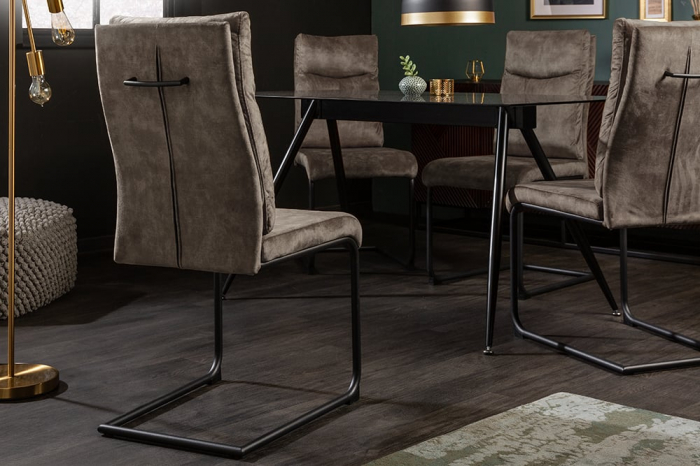 Scaun dining Comfort cu tapiterie din microfibra [3]
