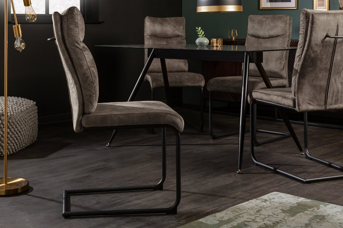 Scaun dining Comfort cu tapiterie din microfibra [4]