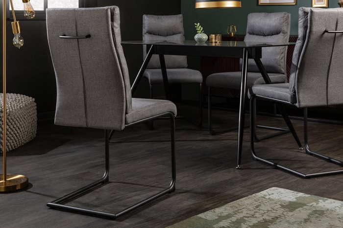 Scaun dining Comfort cu tapiterie din tesatura structurala [3]