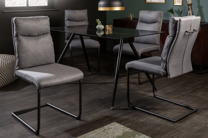 Scaun dining Comfort cu tapiterie din tesatura structurala [2]