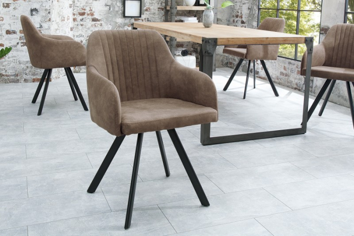 Scaun dining Lucca cu tapiterie din microfibra [1]