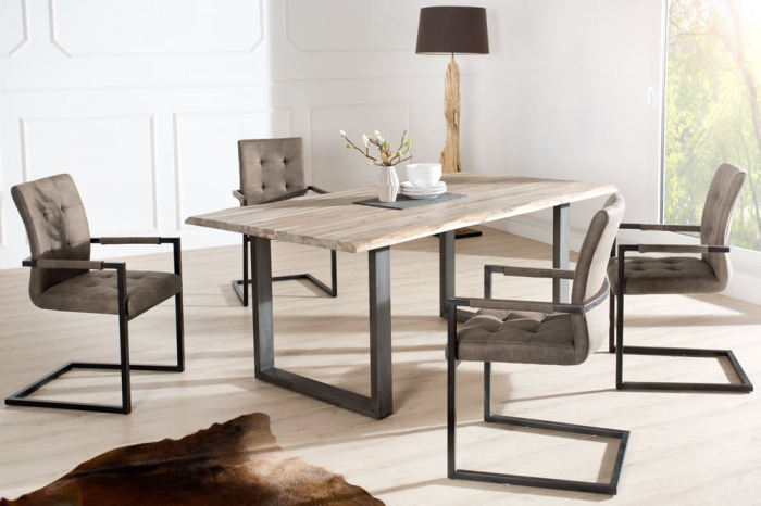 Scaun dining Oxford cu tapiterie din microfibra [3]
