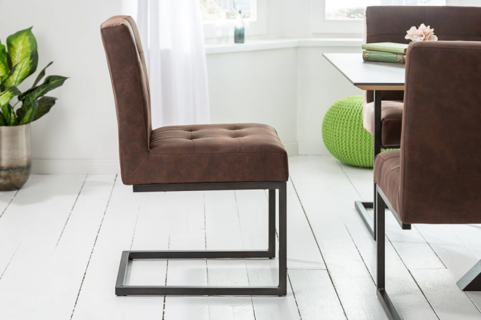 Scaun dining Rider cu tapiterie din microfibra [5]