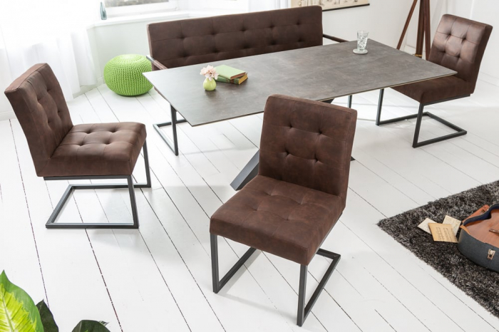 Scaun dining Rider cu tapiterie din microfibra [3]