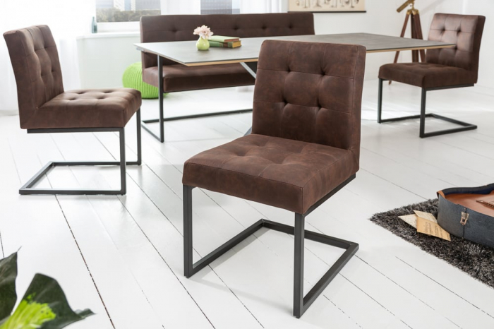 Scaun dining Rider cu tapiterie din microfibra [2]