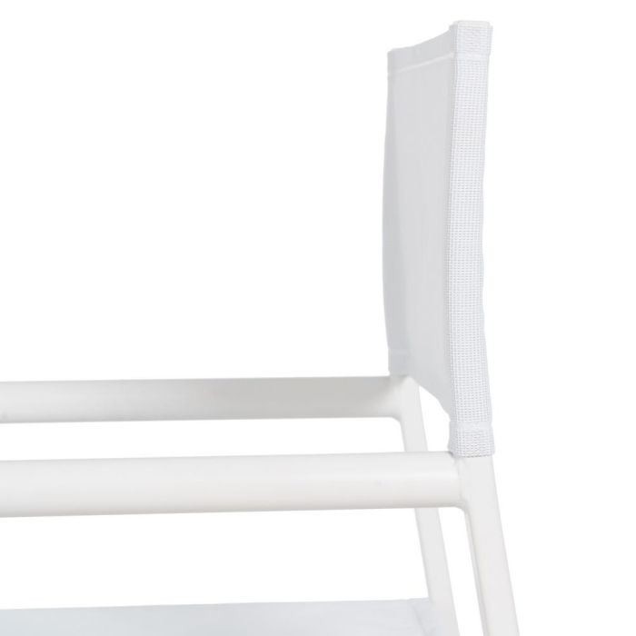 Scaun de exterior Director din aluminiu alb-textilena 56 x 53 x 84 cm [11]