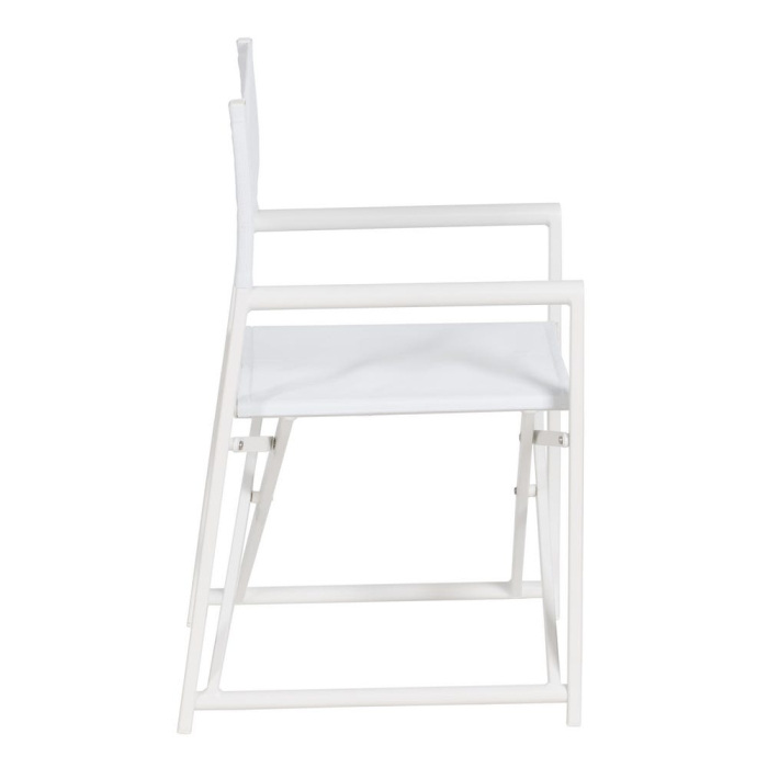 Scaun de exterior Director din aluminiu alb-textilena 56 x 53 x 84 cm [4]