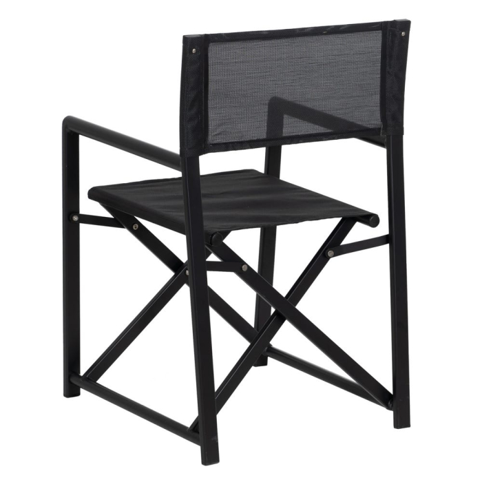 Scaun de exterior Director din aluminiu negru-textilena 56 x 53 x 84 cm [5]