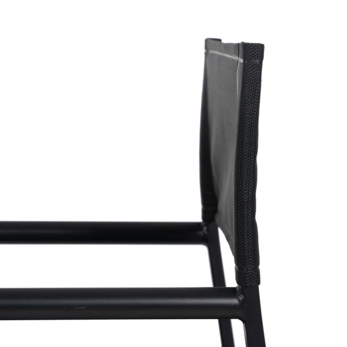 Scaun de exterior Director din aluminiu negru-textilena 56 x 53 x 84 cm [10]