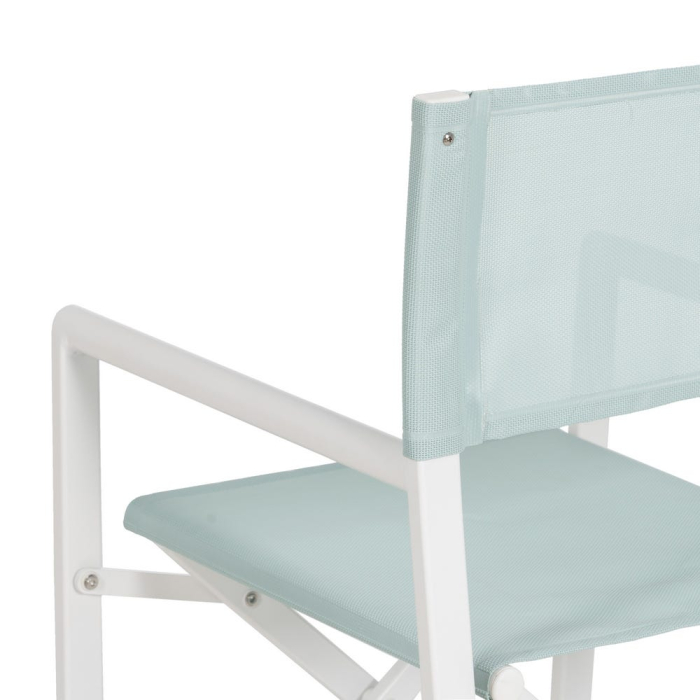 Scaun de exterior Director verde-alb 56 x 53 x 84 cm [12]