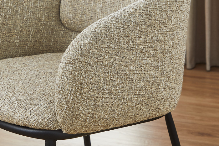 Scaun FLORENZ din material texturat bej [3]