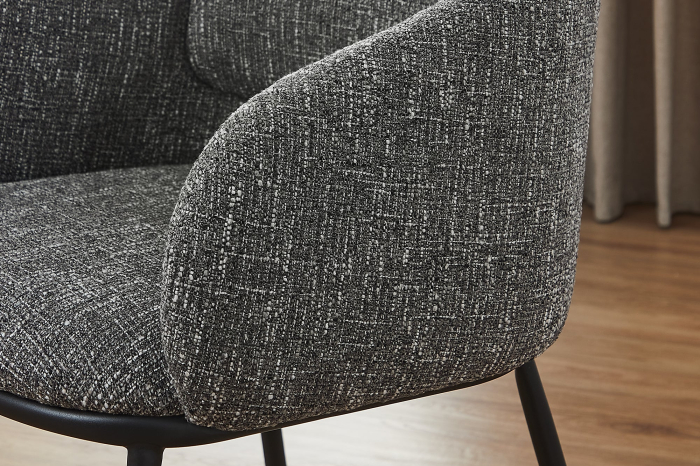 Scaun FLORENZ din material texturat gri [3]