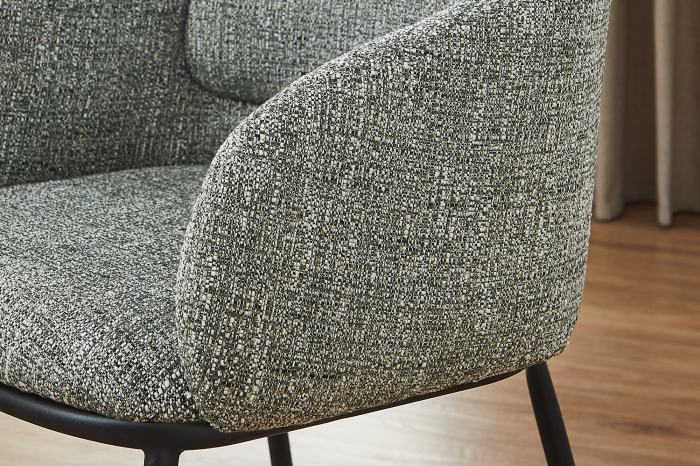 Scaun FLORENZ din material texturat verde inchis [3]