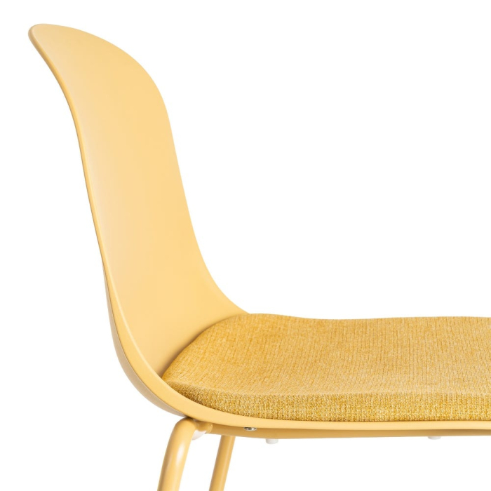 Scaun de exterior galben din metal  46 x 51 x 85 cm [8]