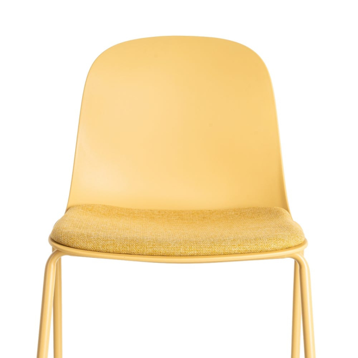 Scaun de exterior galben din metal  46 x 51 x 85 cm [9]