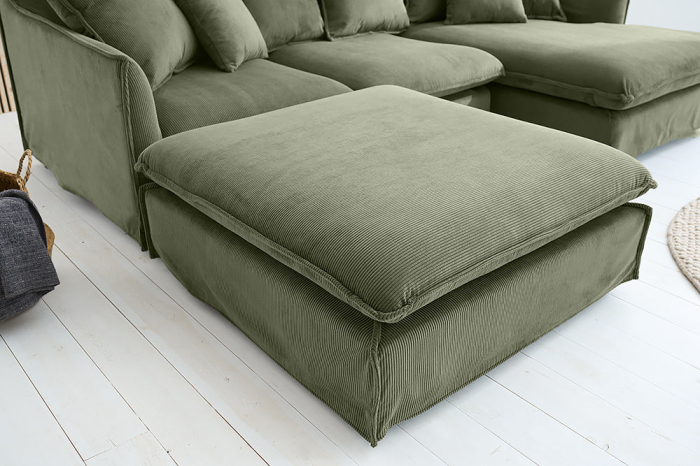Scaun HEAVEN 100 cm cu husă detașabilă, cordon verde [4]