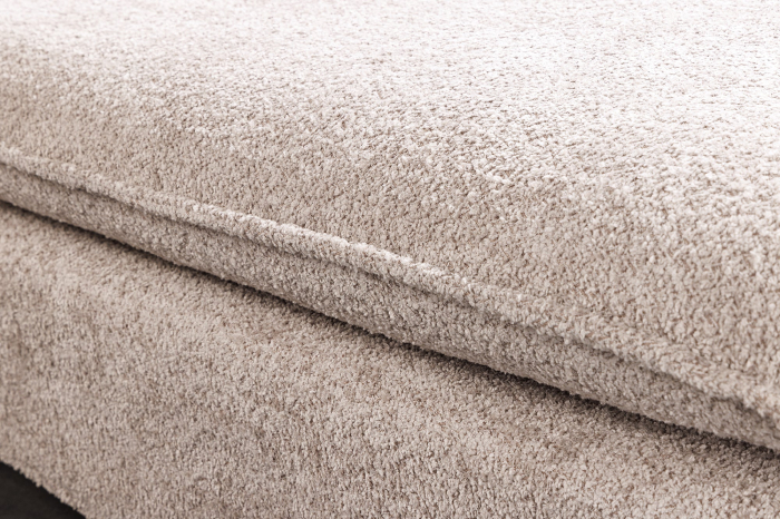 Scaun HEAVEN 100 cm cu husă detașabilă din țesătură bouclé, bej șampanie [6]