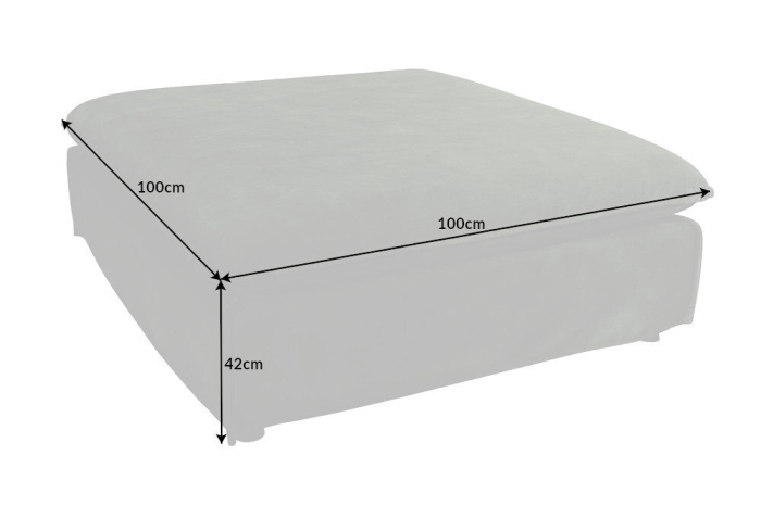 Scaun HEAVEN 100 cm cu husă detașabilă din țesătură bouclé, bej șampanie [9]