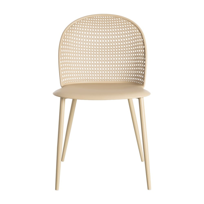 Scaun de exterior khaki din metal  51 x 46 x 80 cm [4]
