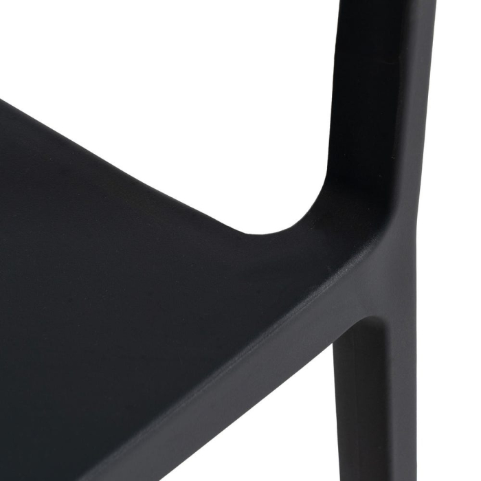 Scaun de exterior  natural-negru 56 x 54 x 75,50 cm [9]
