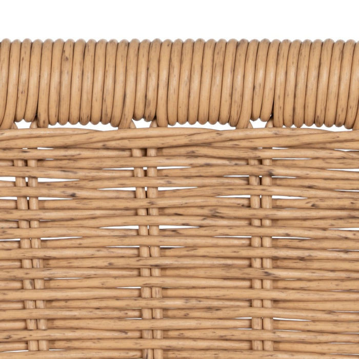 Scaun de exterior natural-negru oțel   59 x 59 x 116,50 cm [11]