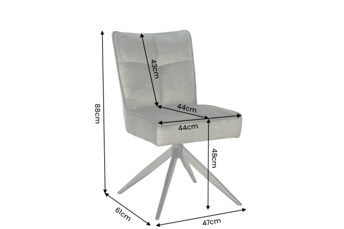 Scaun pivotant LUGANO 360° cu revenire automată, capacitate de încărcare de 150 kg, miez cu arc, velur, verde mușchi, negru [8]
