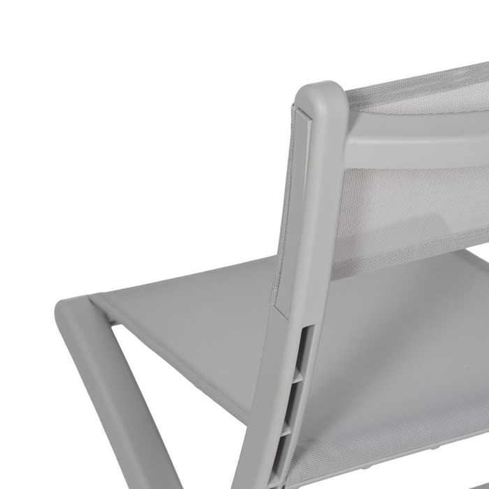 Scaun de exterior pliabil din polipropilenă gri 45 x 55 x 83 cm [10]