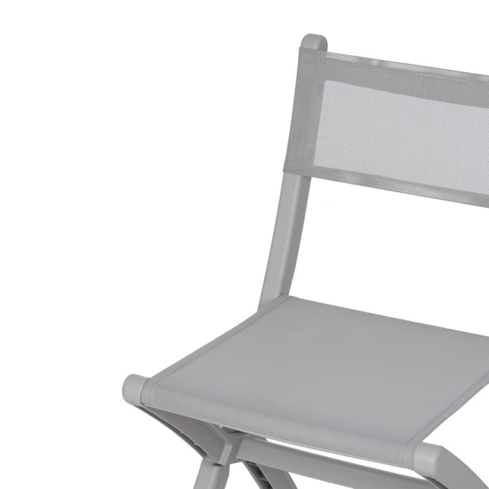 Scaun de exterior pliabil din polipropilenă gri 45 x 55 x 83 cm [8]