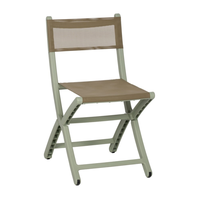 Scaun de exterior pliabil verde din polipropilenă 45 x 55 x 83 cm [3]