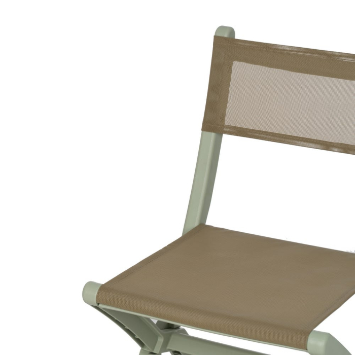 Scaun de exterior pliabil verde din polipropilenă 45 x 55 x 83 cm [8]