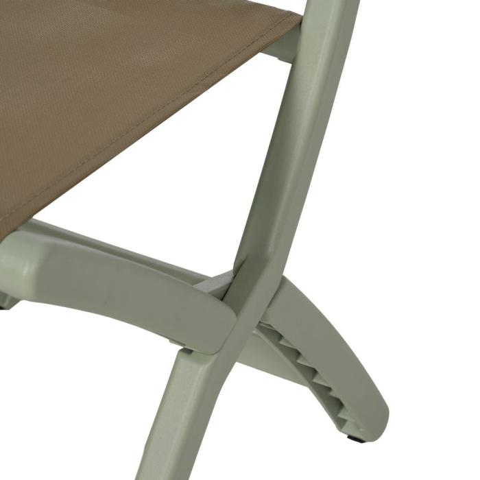 Scaun de exterior pliabil verde din polipropilenă 45 x 55 x 83 cm [12]