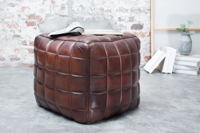 Scaun RIDER 40 cm din piele naturală maro [3]