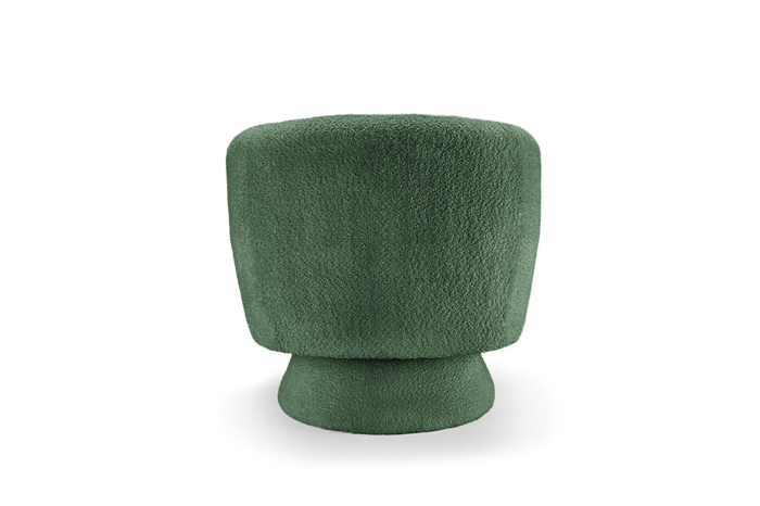 Scaun rotativ BOSSA NOVA 360° din material boucle verde  [8]