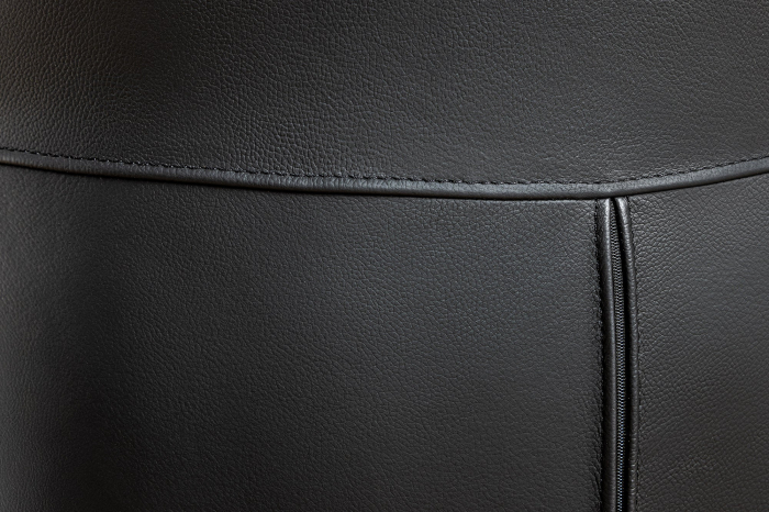 Scaun rotativ PAPILLON 360° din piele neagra [5]