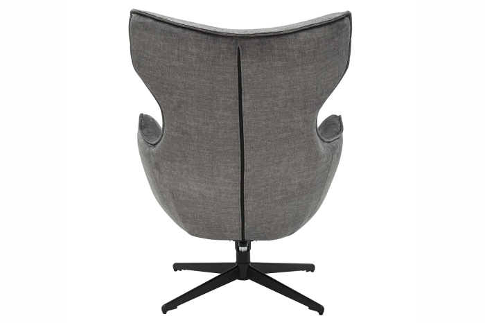 Scaun rotativ VOGUE 360° din catifea gri [6]