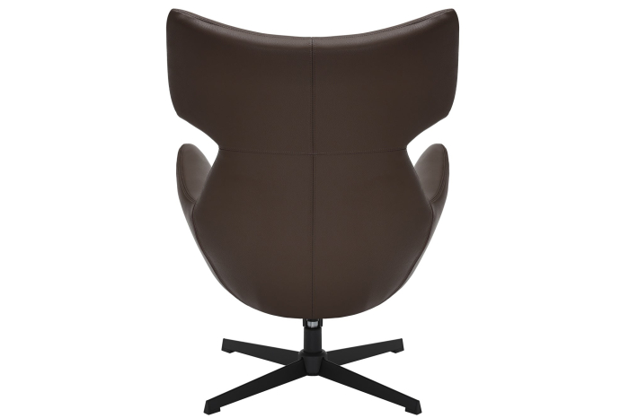 Scaun rotativ VOGUE 360° din piele artificiala maro [8]