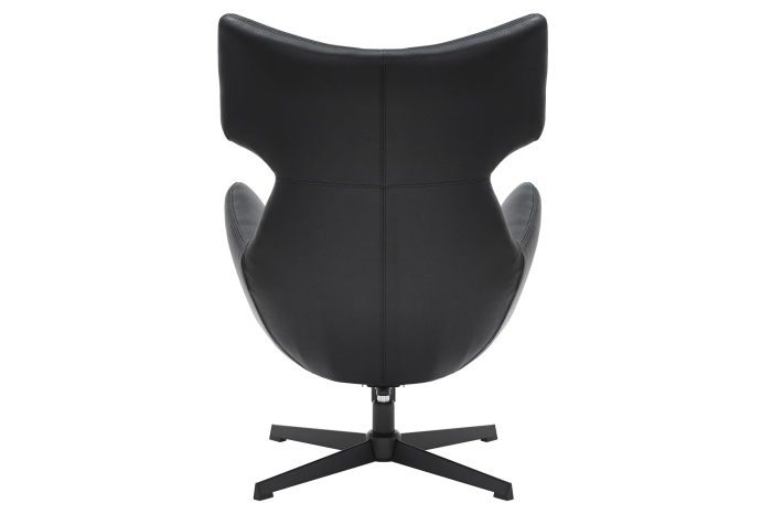 Scaun rotativ VOGUE 360° din piele artificiala negru [6]