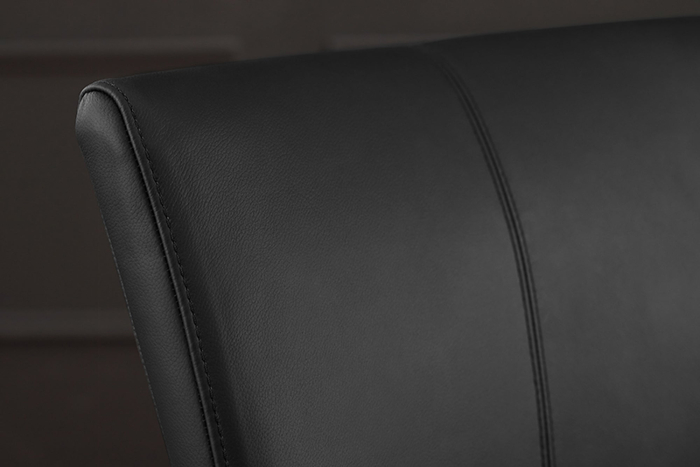 Scaun SAMSON din piele neagra [4]