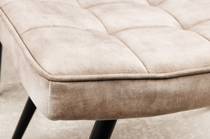 Scaun SCANDINAVIA din catifea sampanie, 40 cm [7]