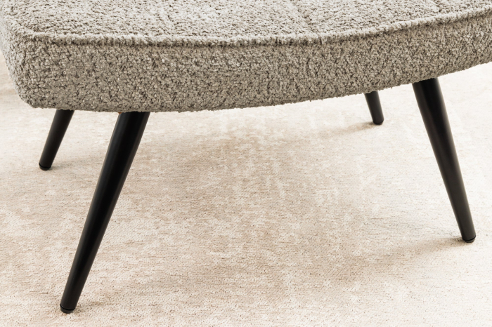 Scaun SCANDINAVIA din material boucle grej, 40 cm [8]