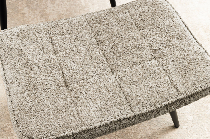 Scaun SCANDINAVIA din material boucle grej, 40 cm [5]