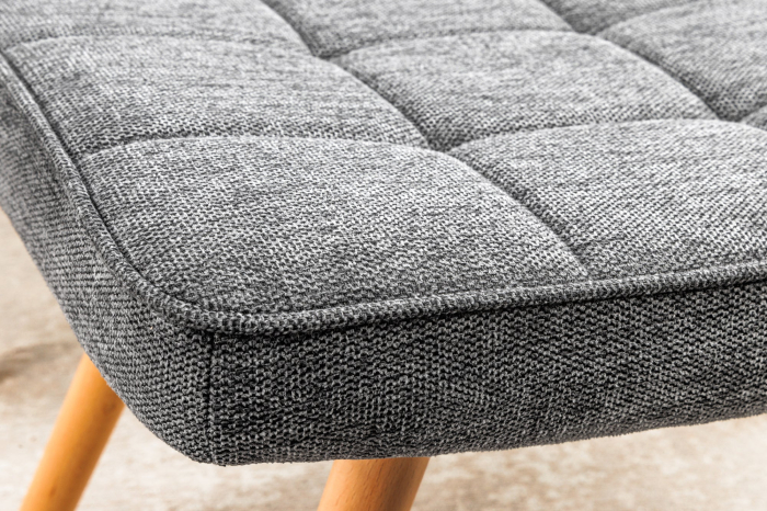 Scaun SCANDINAVIA din material texturat gri, 40 cm [5]